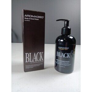 Aroma360 BLACK Body & Hand Wash Sage Tiaré Saffron Moss 8oz Cruelty-Free